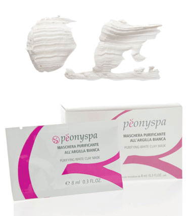 Maschera purificante all'argilla bianca Pèonyspa